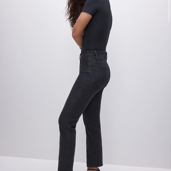 Good American - Good Legs Straight Jeans Black - Size 4 / 27 - Picture 2 of 4